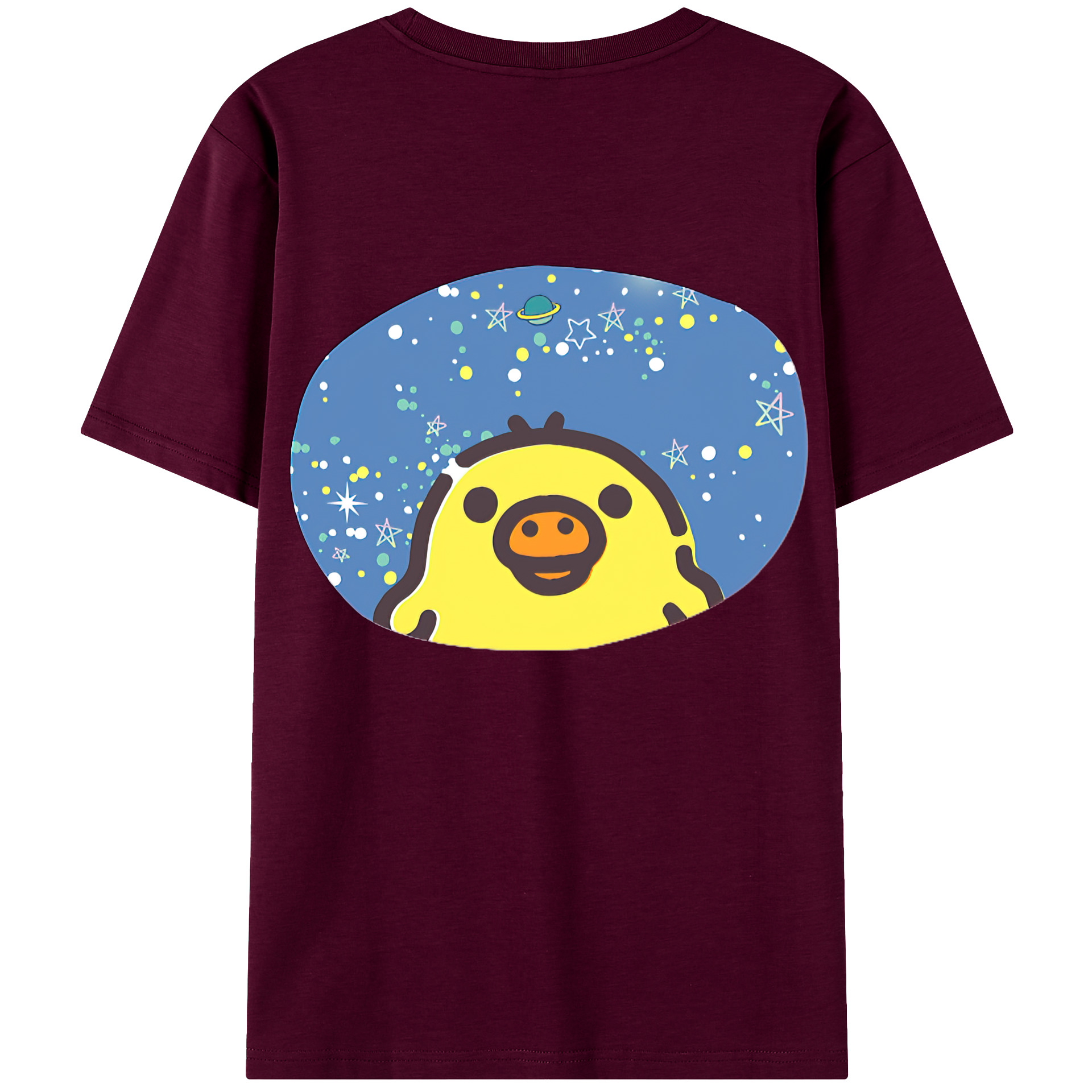（画像用） リラックマ リラックマ キイロイトリ Rilakkuma Korilakkuma Kiiroitori レディース半袖Tシャツ(バックプリント)